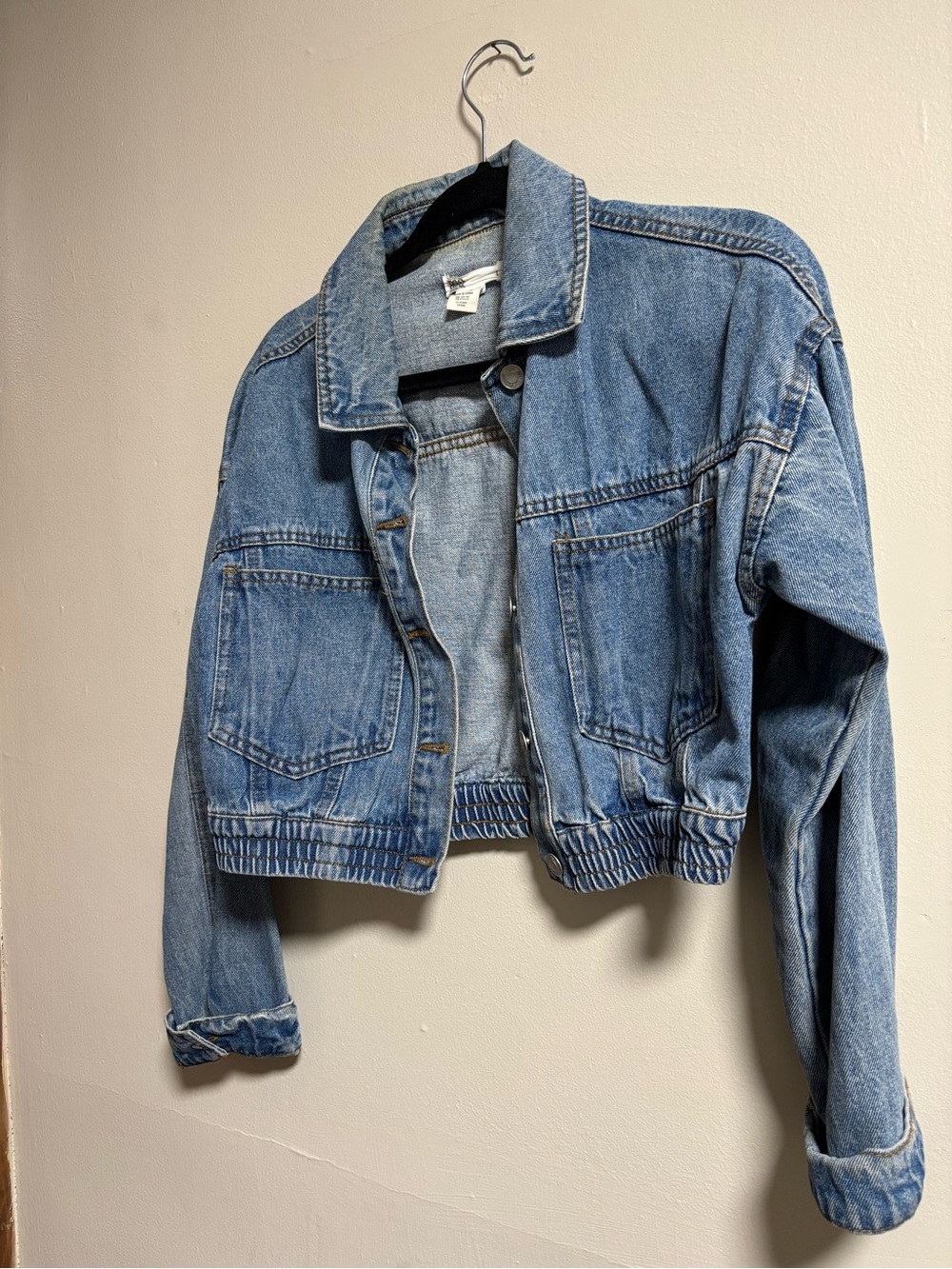 BDG Light Blue Cropped Denim Jacket